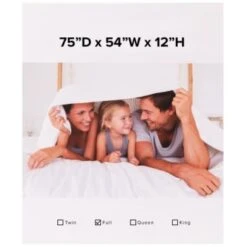 Flash Furniture Mattress Pad White Fits 8 Inch -21 Inch Mattresses Full 13 Flash Furniture Mattress Pad White Fits 8 Inch -21 Inch Mattresses Full -Household Supplies Store 203767 w DetailedProductView4 Lg