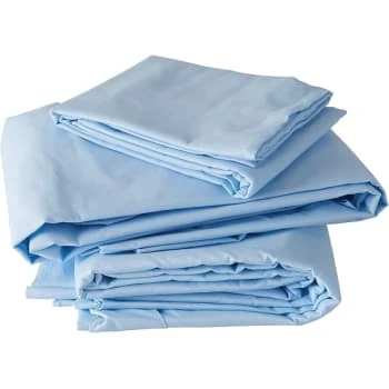 Dmi Hospital Bed Sheets, Fitted/top Sheet/pillowcase, Cotton/polyester, Blue 5 Dmi Hospital Bed Sheets, Fitted/top Sheet/pillowcase, Cotton/polyester, Blue - Image 3