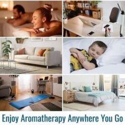 Healthsmart Essential Oil Diffuser & Cool Mist Humidifier For Small Rooms, White -Household Supplies Store 208758 w DetailedProductView4 Lg