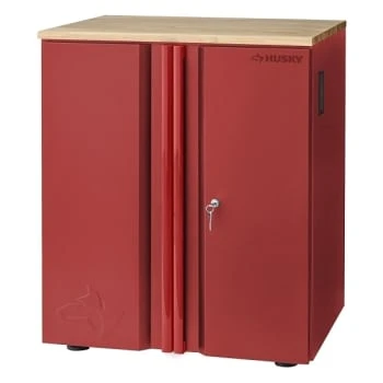 Husky Welded 2-Door Base Cabinet In Red, 28 In.w X 32 In.h X 21.5in. D 3 Husky Welded 2-Door Base Cabinet In Red, 28 In.w X 32 In.h X 21.5in. D