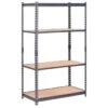 Muscle Rack 4-Tier Steel Shelving In Gray, 36 In. W X 60 In. H X 18 In. D -Household Supplies Store 211258 w MainProductImage Lg