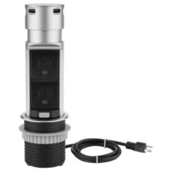 Link2home Space Saver Pop Up Outlet Station, 2 Power Outlets 15a, 2 Usb Ports -Household Supplies Store 212976 AlternateImageView Lg