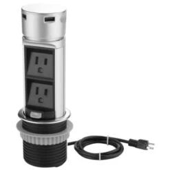 Link2home Space Saver Pop Up Outlet Station, 2 Power Outlets 15a, 2 Usb Ports -Household Supplies Store 212976 LeftView Lg