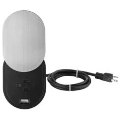 Link2home Space Saver Grommet Socket, 1 Power Outlet 15a, 1 Usb Port 2.4a 14 Link2home Space Saver Grommet Socket, 1 Power Outlet 15a, 1 Usb Port 2.4a -Household Supplies Store 212977 FrontView straighton Lg