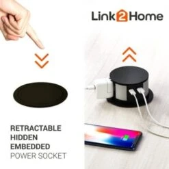 Link2home Space Saver Pop Up Outlet 10w Fast Induction Charger With Type-C Usb 17 Link2home Space Saver Pop Up Outlet 10w Fast Induction Charger With Type-C Usb -Household Supplies Store 212978 DetailedProductView4 Lg