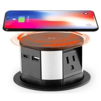 Link2home Space Saver Pop Up Outlet 10w Fast Induction Charger With Type-C Usb 12 Link2home Space Saver Pop Up Outlet 10w Fast Induction Charger With Type-C Usb - Image 10