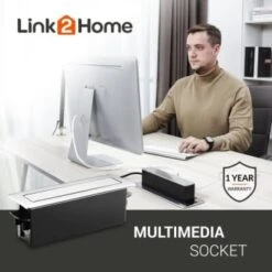 Link2home Space Saver Pop Up With Type-C Usb, 3 Power Outlets 15a, 2 Usb Ports -Household Supplies Store 212979 DetailedProductView2 Lg