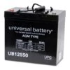 Universal Power Group 12v55ah + On L I4 Term Seald Lead Acid Agm Rchrgbl Battery