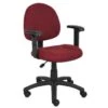 Boss Office Products Deluxe Adjustable Arm Posture Chair, Burgundy -Household Supplies Store 216745 MainProductImage Lg