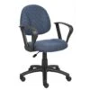 Boss Office Products Deluxe Loop Arm Posture Chair, Blue 2 Boss Office Products Deluxe Loop Arm Posture Chair, Blue -Household Supplies Store 216747 MainProductImage Lg