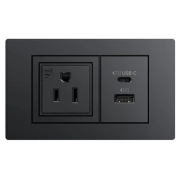 Teleadapt Powerhub Mini With Tamper Resistant Us Outlet Usb-A & Usb-C Black 3 Teleadapt Powerhub Mini With Tamper Resistant Us Outlet Usb-A & Usb-C Black