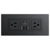 Teleadapt Powerhub E With 2 Tamper Resistant Us Outlets, Black 2 Teleadapt Powerhub E With 2 Tamper Resistant Us Outlets, Black -Household Supplies Store 216812 MainProductImage Lg