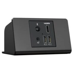 Teleadapt Mediahub Uhd Desktop With Bluetooth, Two Usb Ports,black