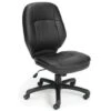 Ofm Stimulus Series Black/silver Leatherette Mid-Back Chair -Household Supplies Store 217162 WebOnly Lg