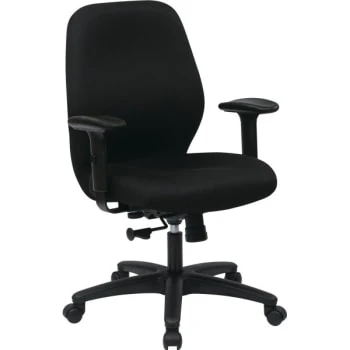 Worksmart Mid Back 2 To 1 Synchro Tilt Ergonomic Chair With 2-Way Adjustable 3 Worksmart Mid Back 2 To 1 Synchro Tilt Ergonomic Chair With 2-Way Adjustable