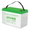 Universal Power Group 12.8-Volt 103 Ah Lithium Lfp Recharge Battery I8 Terminals