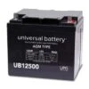 Universal Power Group 12-Volt 50 Ah L2 Terminal Sealed Agm Rechargeable Battery