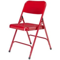 National Public Seating 200 Series Premium All-Steel Double Hinge Folding Chair -Household Supplies Store 233053 DetailedProductView1 Lg