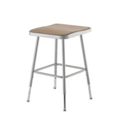 National Public Seating 19"-27" Height Adjustable Heavy Duty Square Seat