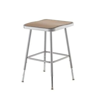 National Public Seating 19"-27" Height Adjustable Heavy Duty Square Seat 3 National Public Seating 19"-27" Height Adjustable Heavy Duty Square Seat