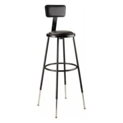 National Public Seating 32 -39" Height Adjustable Vinyl Steel Stool