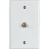 Westek 1-Gang Catv F-Type Coaxial Connector With Wall Plate, White Package Of 10 -Household Supplies Store 245287 MainProductImage Lg