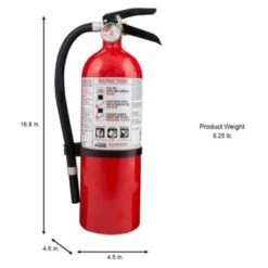 Kidde Full Home Fire Extinguisher With Hose, Easy Mount Bracket & Strap, 3-A 40-B C, Dry Chemical, One-Time Use (4-Case) 8 Kidde Full Home Fire Extinguisher With Hose, Easy Mount Bracket & Strap, 3-A 40-B C, Dry Chemical, One-Time Use (4-Case) -Household Supplies Store 245958 DetailedProductView1 Lg