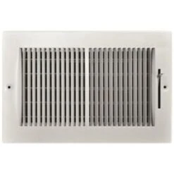 Truaire 10 In. X 6 In. 2-Way Steel Wall/ceiling Register 1/3 In. Fin Spacing