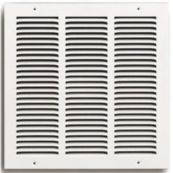 Truaire 14 In. X 14 In. White Stamped Return Air Grille With 4 Screw Holes
