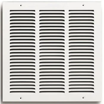 Truaire 14 In. X 14 In. White Stamped Return Air Grille With 4 Screw Holes 3 Truaire 14 In. X 14 In. White Stamped Return Air Grille With 4 Screw Holes