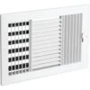 14x8" Three-Way Plastic Register