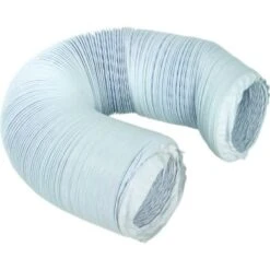 Deflecto® 4" White Vinyl Flexible Duct
