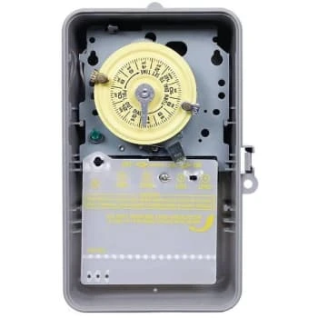 Intermatic T100 24-Hour Indoor/outdoor Mechanical Timer Switch Dpst, Gray/metal 3 Intermatic T100 24-Hour Indoor/outdoor Mechanical Timer Switch Dpst, Gray/metal