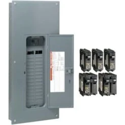 Square D Homeline 200a 30-Space 60-Circuit Indoor Main Breaker Qwik-Grip Plug-On