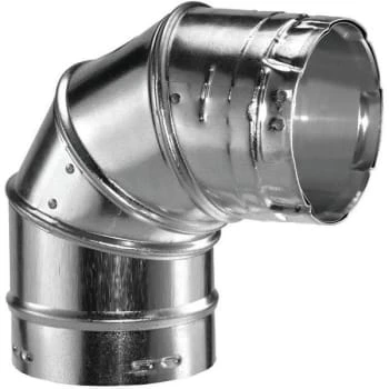 Duravent 4 In X 8.25 In 90-Degree Type B Gas Vent Elbow For Chimney Pipe 3 Duravent 4 In X 8.25 In 90-Degree Type B Gas Vent Elbow For Chimney Pipe