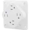 Hubbell® 4-Plex 15 Amp 125 Volt 1-2 Gang Standard Outlet Adapter Plate (White) 1 Hubbell® 4-Plex 15 Amp 125 Volt 1-2 Gang Standard Outlet Adapter Plate (White) -Household Supplies Store 269117 v MainProductImage Lg