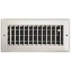 Truaire 10 In X 4 In Adjustable 1 Way Wall/ceiling Register