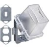 Taymac N3r Clear 1-Gang Weatherproof In-Use Outdoor Electrical Outlet Cover