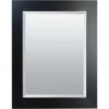 American Pride 26" X 36" Custom Select Framed Beveled Makeup Mirror Satin Black -Household Supplies Store 280851 MainProductImage Lg