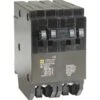 Square D Homeline 2-20 A Single-Pole 1-20 A 2-Pole Quad Tandem Circuit Breaker