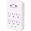 Prime Wire & Cable® 6-Outlet/USB Surge Protector -Household Supplies Store 282670 K Lg