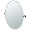 Gatco Elevate Frameless Large Oval Mirror In Chrome -Household Supplies Store 284437 WebOnly Lg