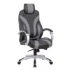 Boss Office Products High Back Executive Desk Chair, Gray/black