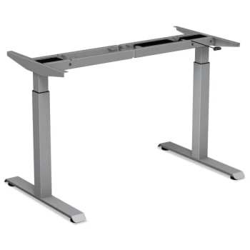 Alera® 2-Stage Electric Adjustable Table Base, 27 1/2 To 47 1/4 High, Gray 3 Alera® 2-Stage Electric Adjustable Table Base, 27 1/2 To 47 1/4 High, Gray