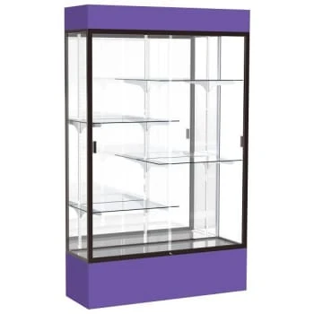 Ghent Waddell Spirit Purple Display Case Mirror Back W/ Dark Bronze Aluminum 3 Ghent Waddell Spirit Purple Display Case Mirror Back W/ Dark Bronze Aluminum