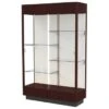 Ghent Waddell Heritage Wood Display Case Java Hardwood Finish W/plaque Fabric Bk -Household Supplies Store 288101 MainProductImage Lg