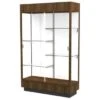 Ghent Waddell Heritage Wood Display Case Danish Walnut Hardwood Finish W/white -Household Supplies Store 288151 MainProductImage Lg
