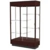 Ghent Waddell Heritage Wood Display Case Java Hardwood Finish W/ Mirror Back -Household Supplies Store 289206 MainProductImage Lg