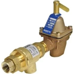 Watts 1/2"bronze Fill Valve & Backflw Preventer, Threaded Union, Tefln Tape
