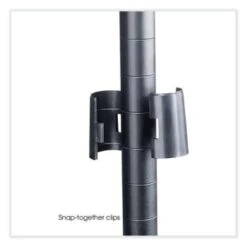 Safco Industrial Extra Shelf Pack, 36"w X 24"d X 1.5"h, Black, 2 Per Pack 8 Safco Industrial Extra Shelf Pack, 36"w X 24"d X 1.5"h, Black, 2 Per Pack -Household Supplies Store 292925 RightView Lg